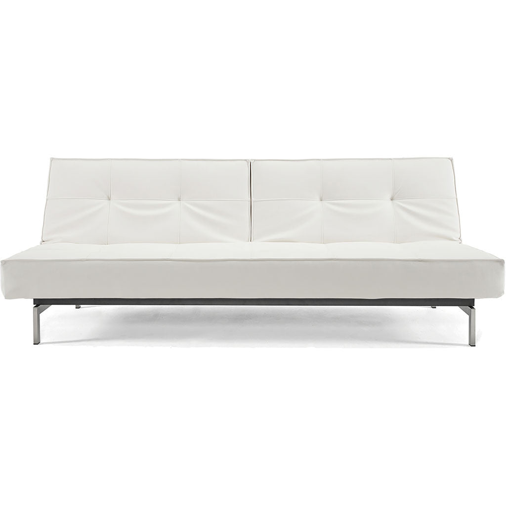 Stockholm Sofa Steel White Leather