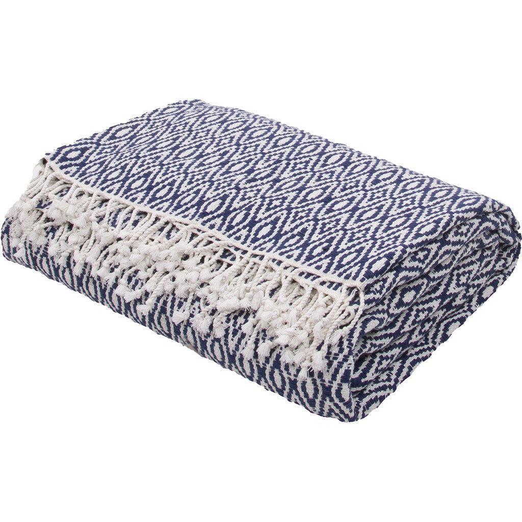Spirit Insignia Blue/Cloud Dancer Throw