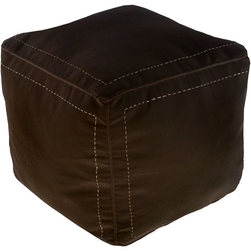 Square Moroccan Pouf Chocolate