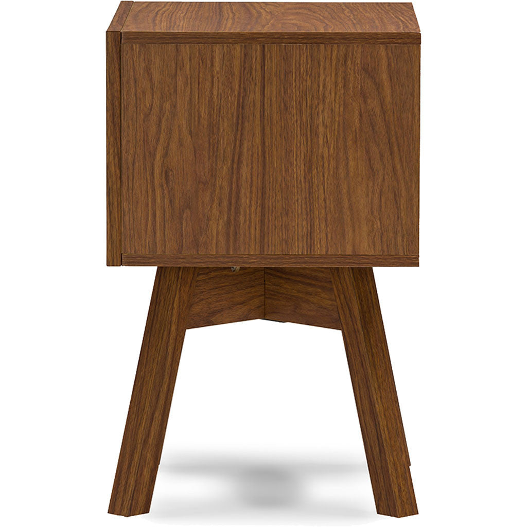 Winston Nightstand Walnut/White