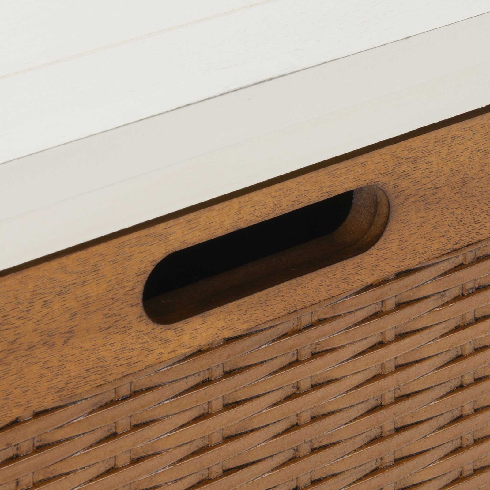 Lali 6 Drawer Storage Unit Distressed White