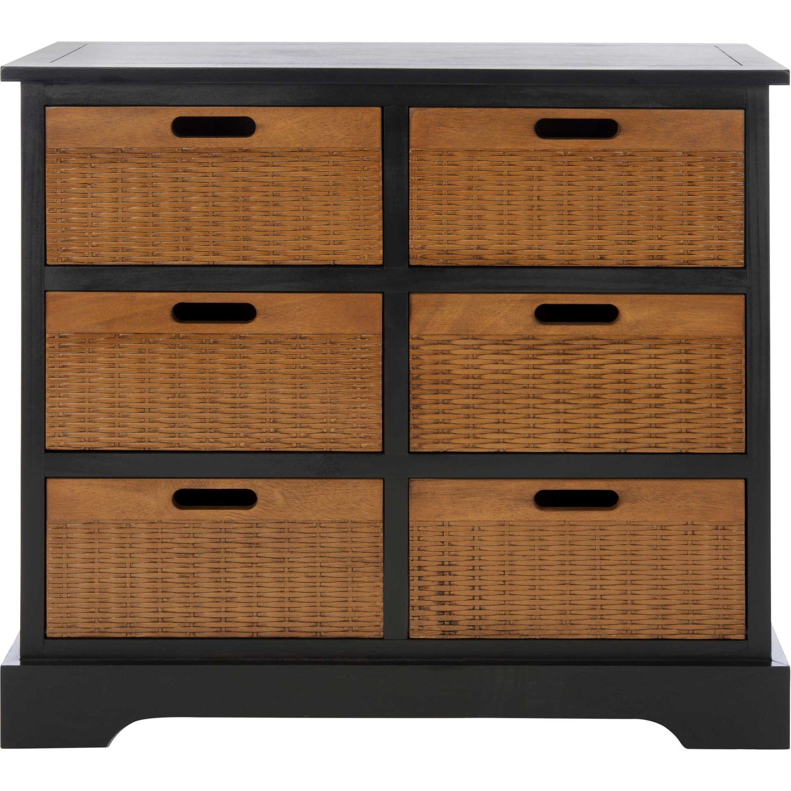 Lali 6 Drawer Storage Unit Black