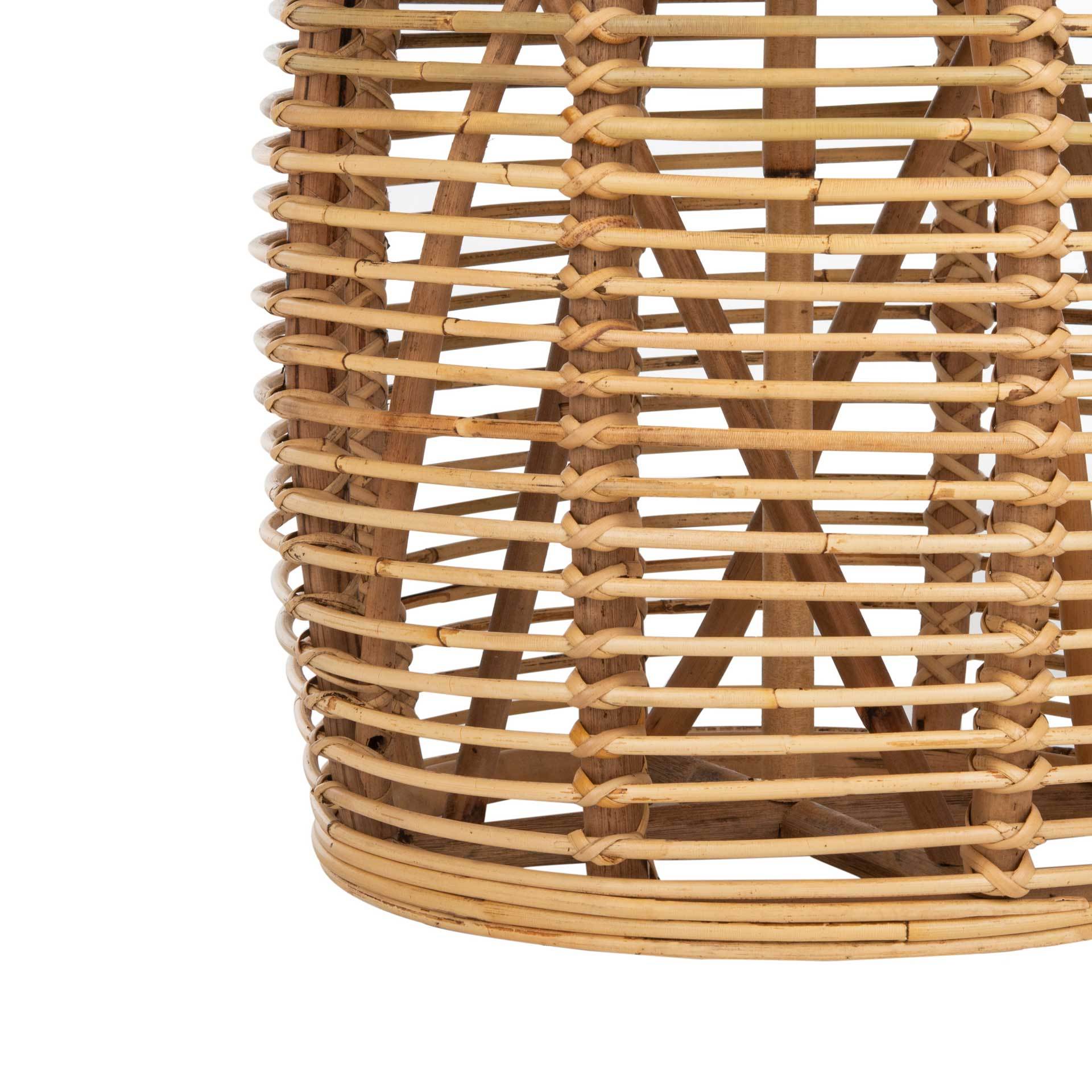 Malakai Rattan Drum Stool Table Natural