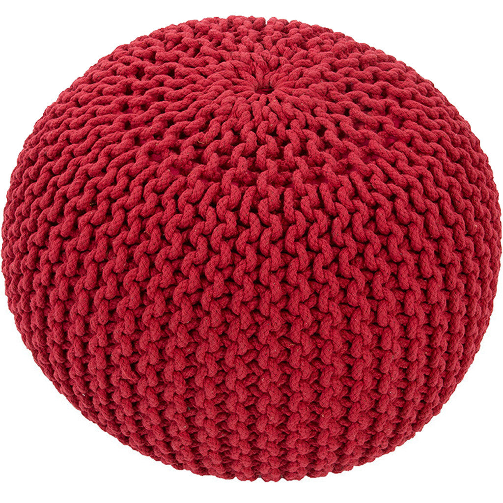 Spectrum Red Pouf - Froy.com