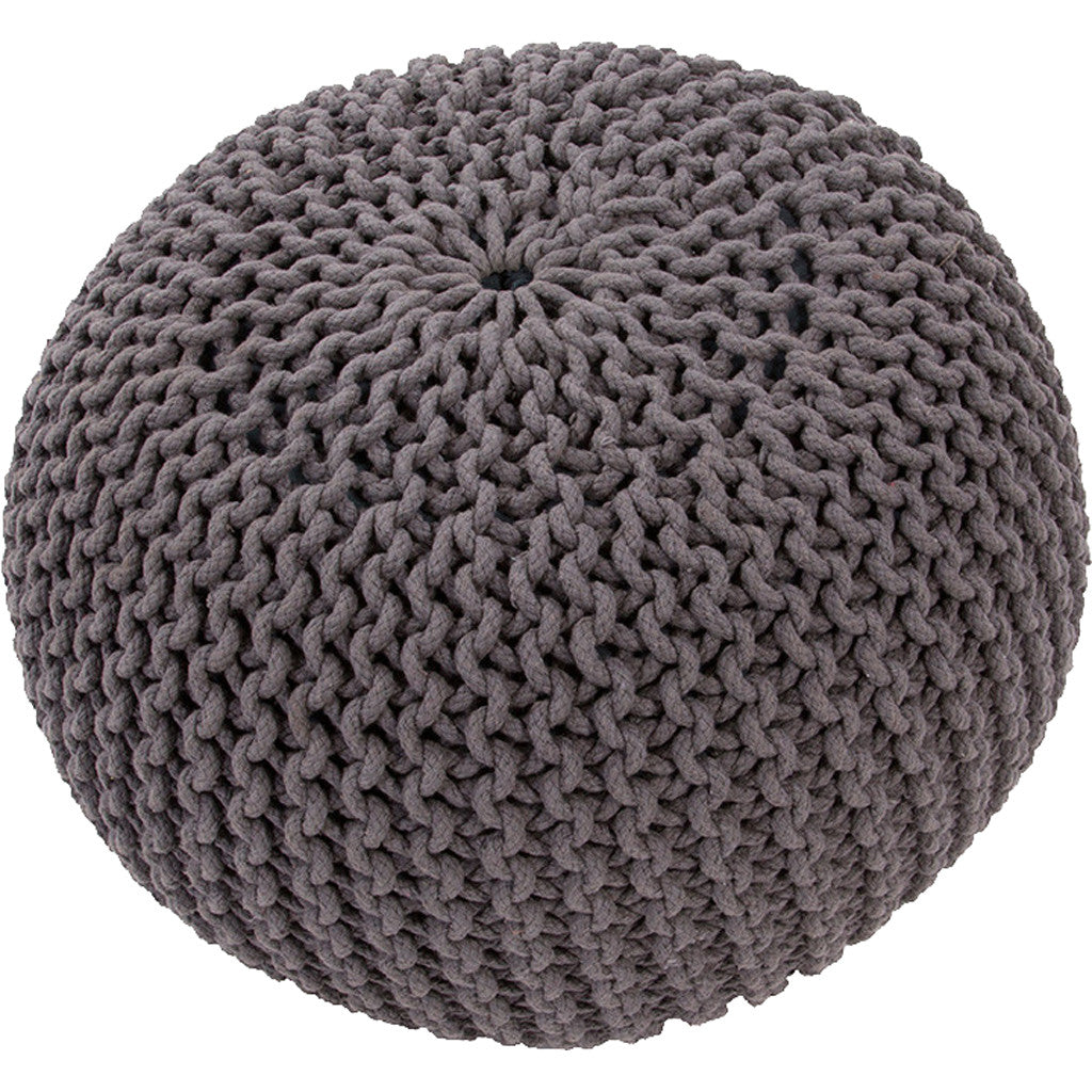Spectrum Dark Gray Pouf
