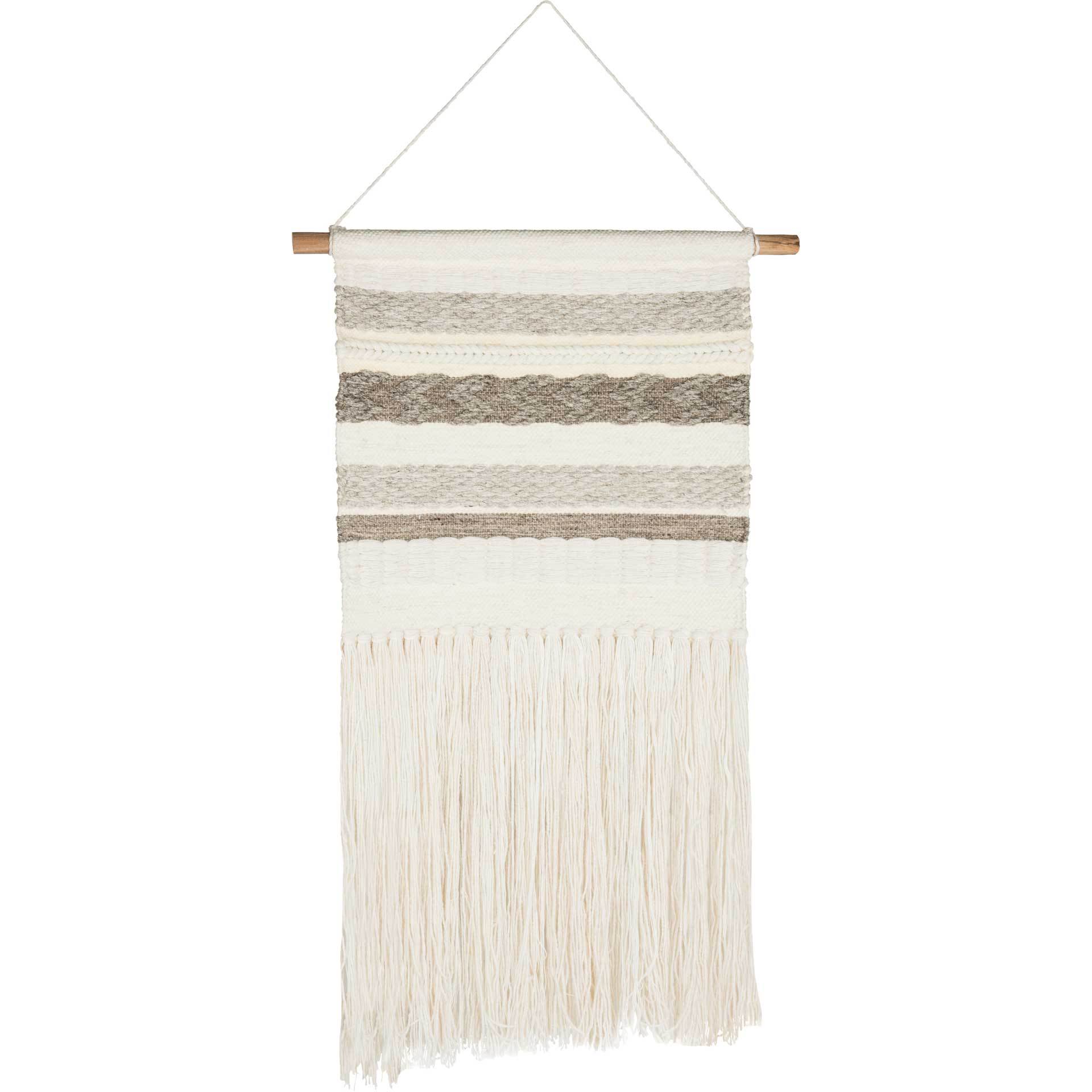 Seattle Woven Wall Art Ivory/Gray