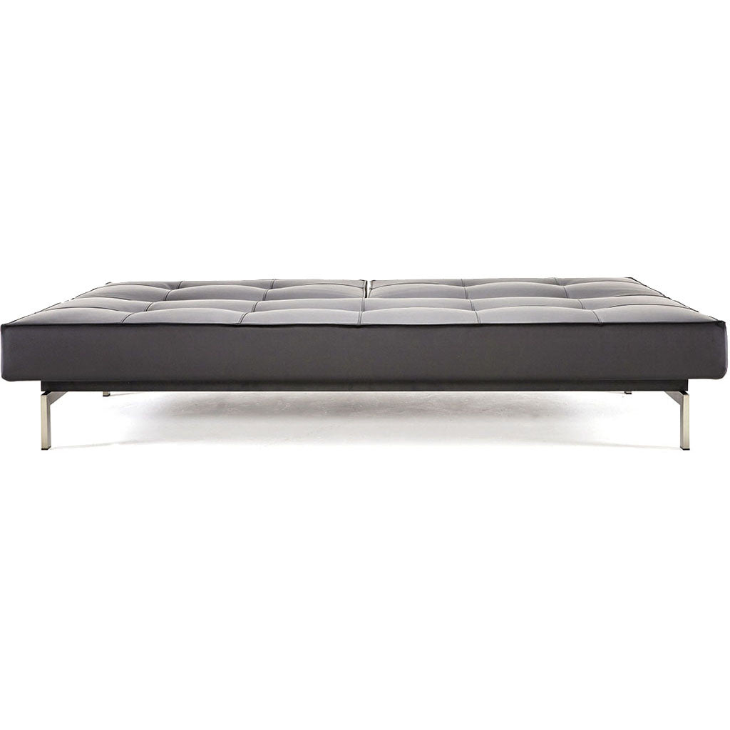 Stockholm Sofa Steel Black Leather