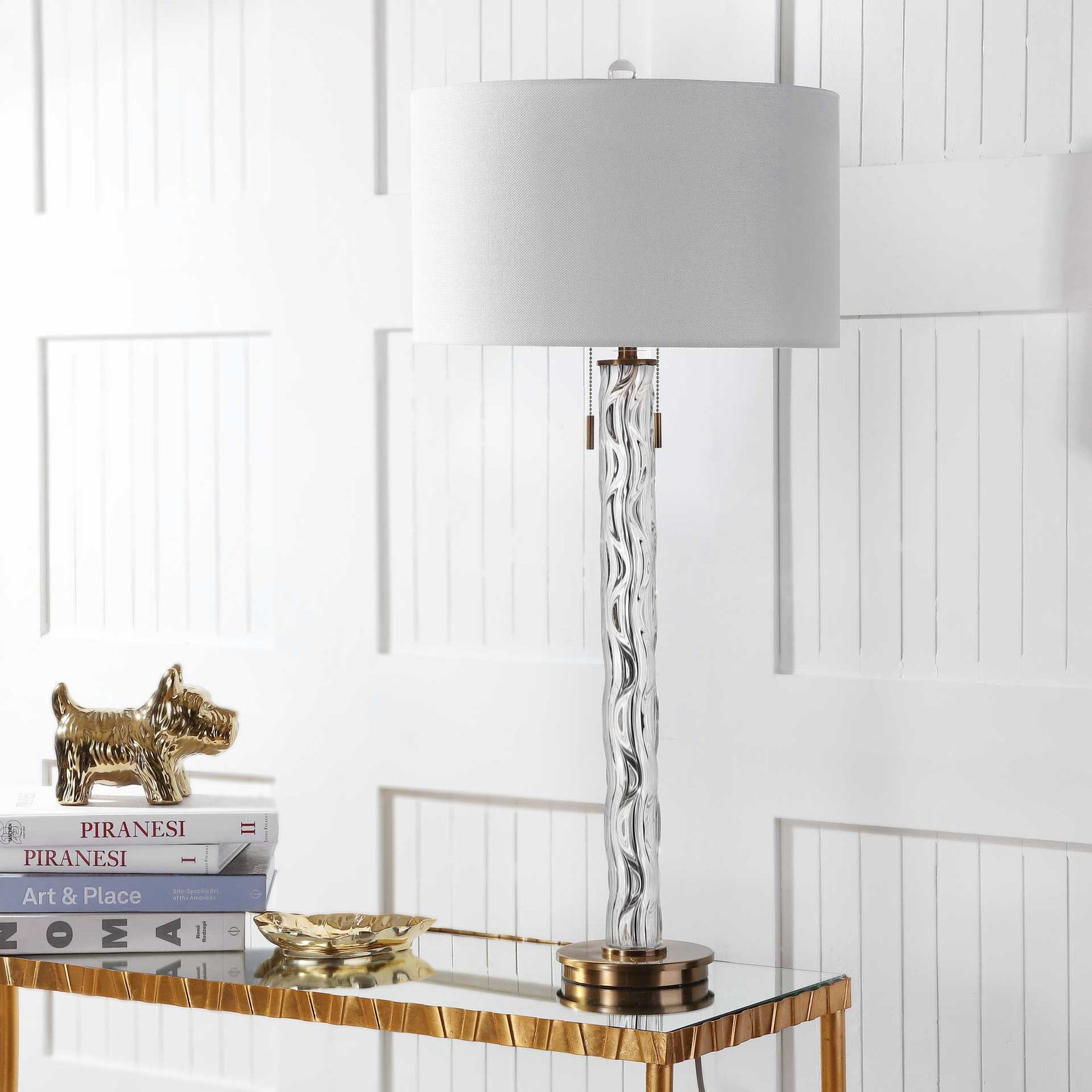 Randall Table Lamp Clear/Gold