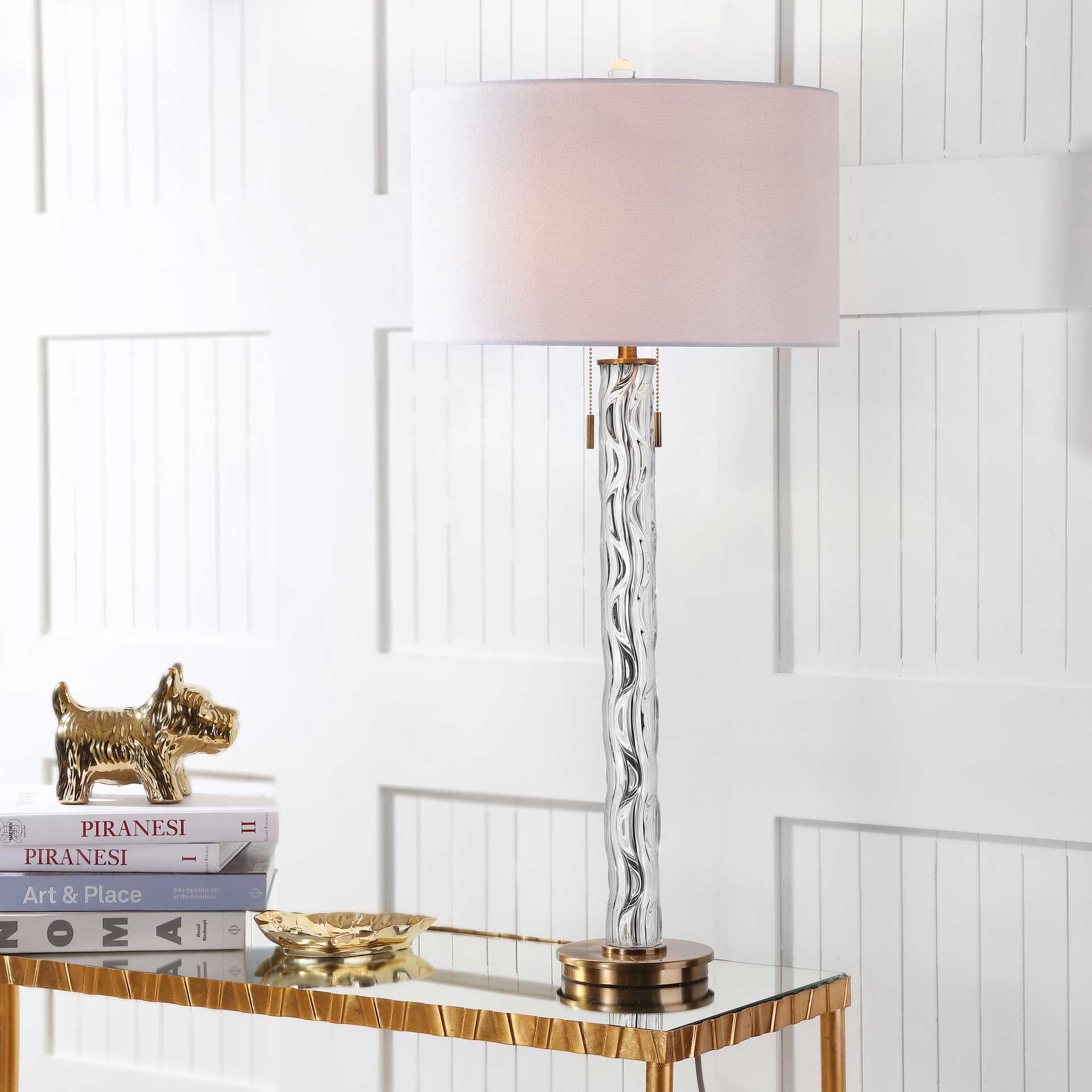 Randall Table Lamp Clear/Gold