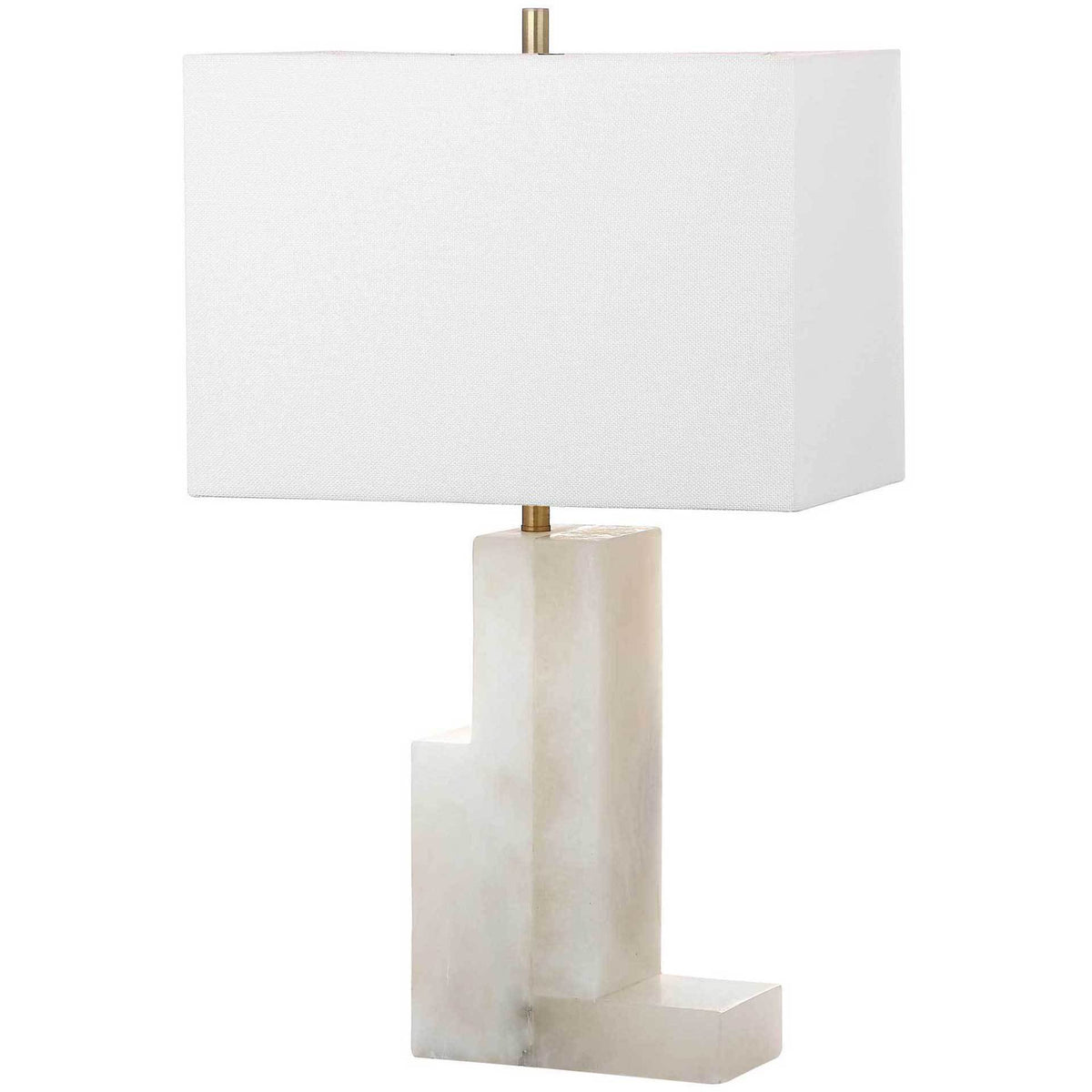 Colby Alabaster Table Lamp White