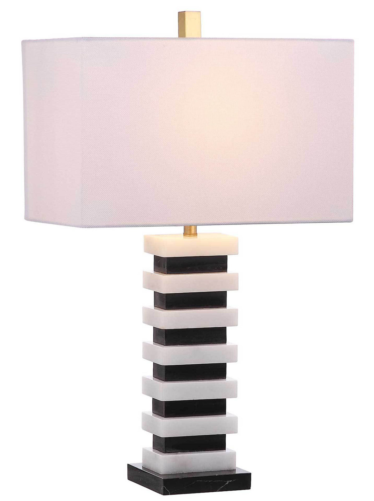 Hudson Marble Table Lamp Black/White