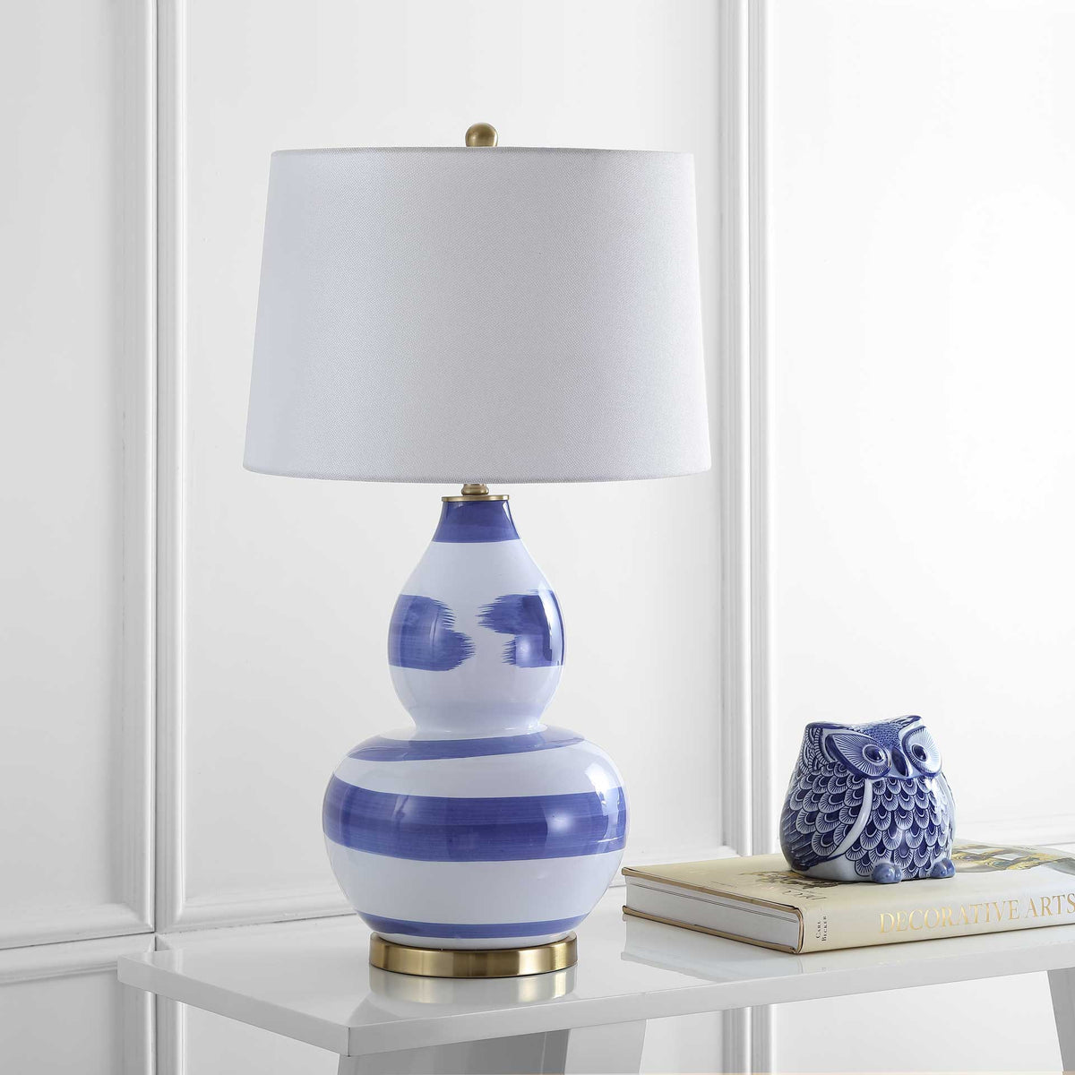 Ailey Table Lamp Blue/White