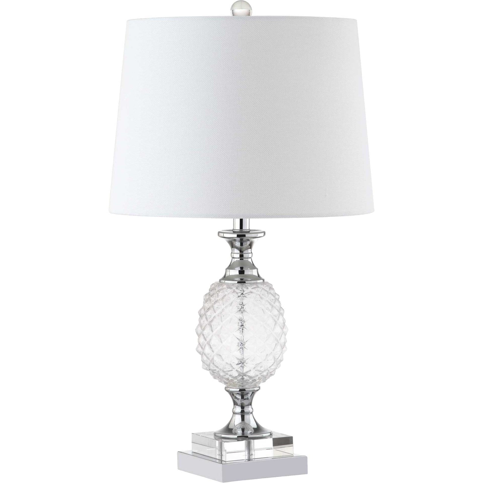 Freja Table Lamp Chrome/Clear (Set of 2)