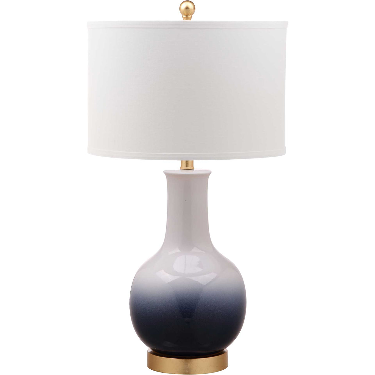 Alayna Table Lamp Navy/White