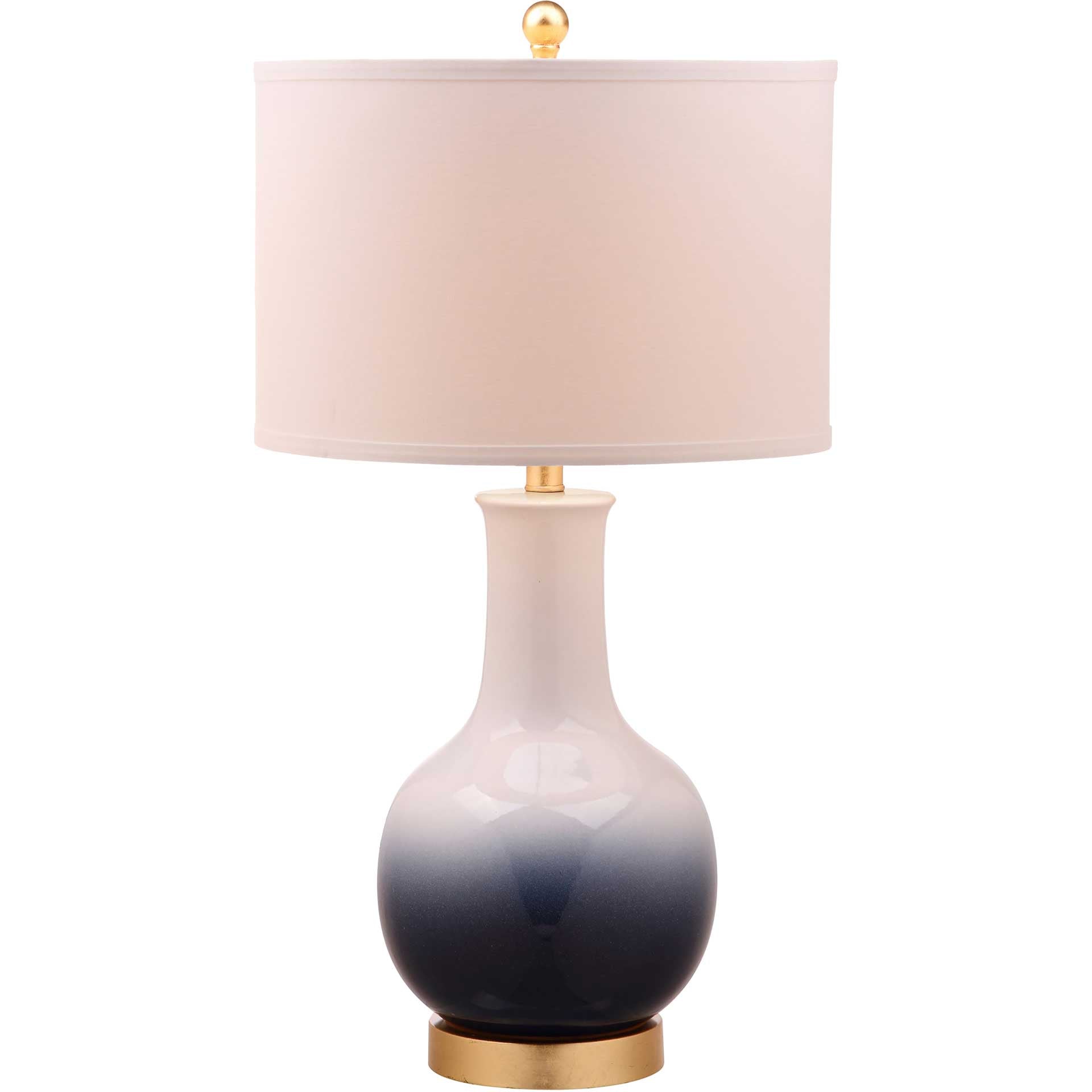 Alayna Table Lamp Navy/White - Froy.com