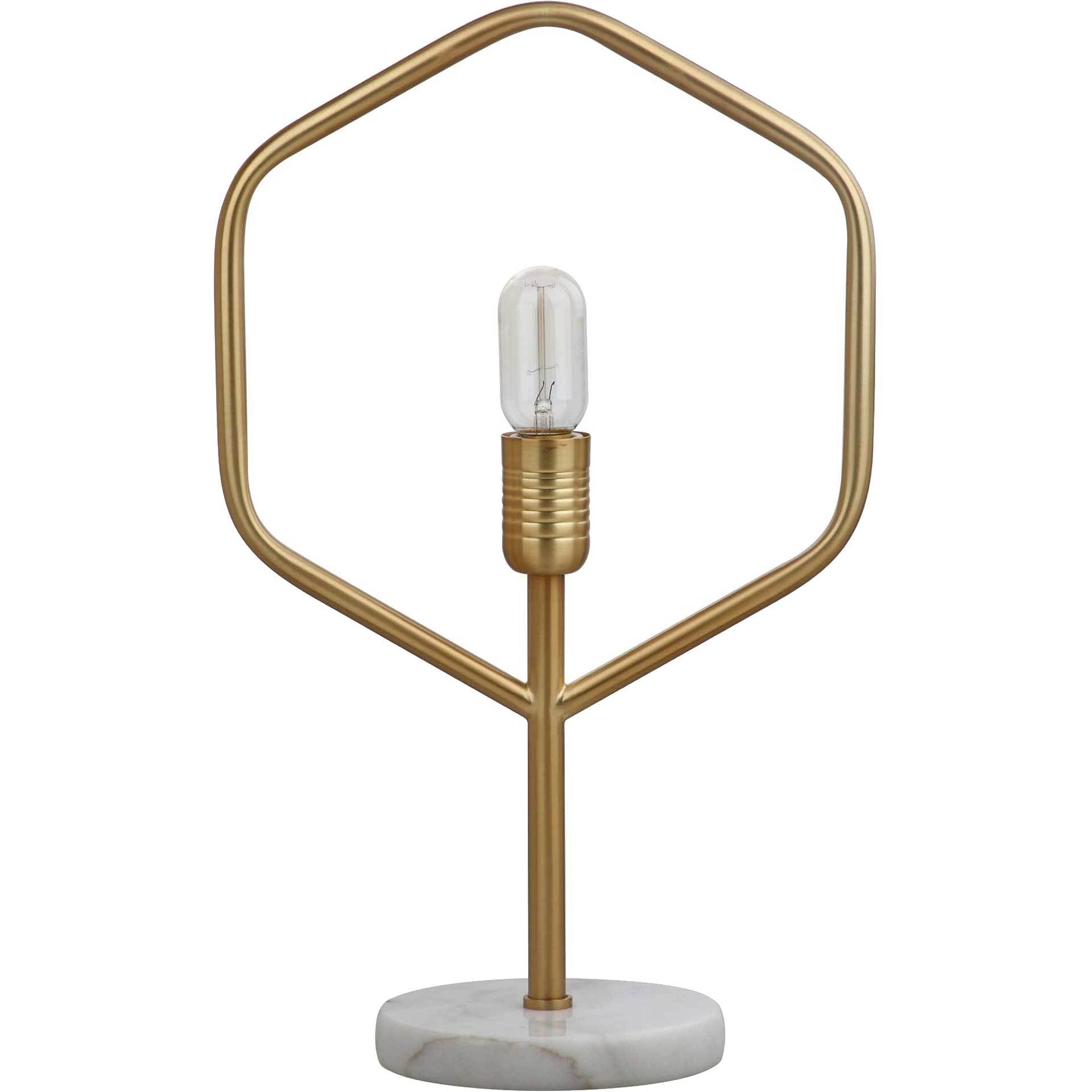 Lewis Table Lamp Gold/White Marble