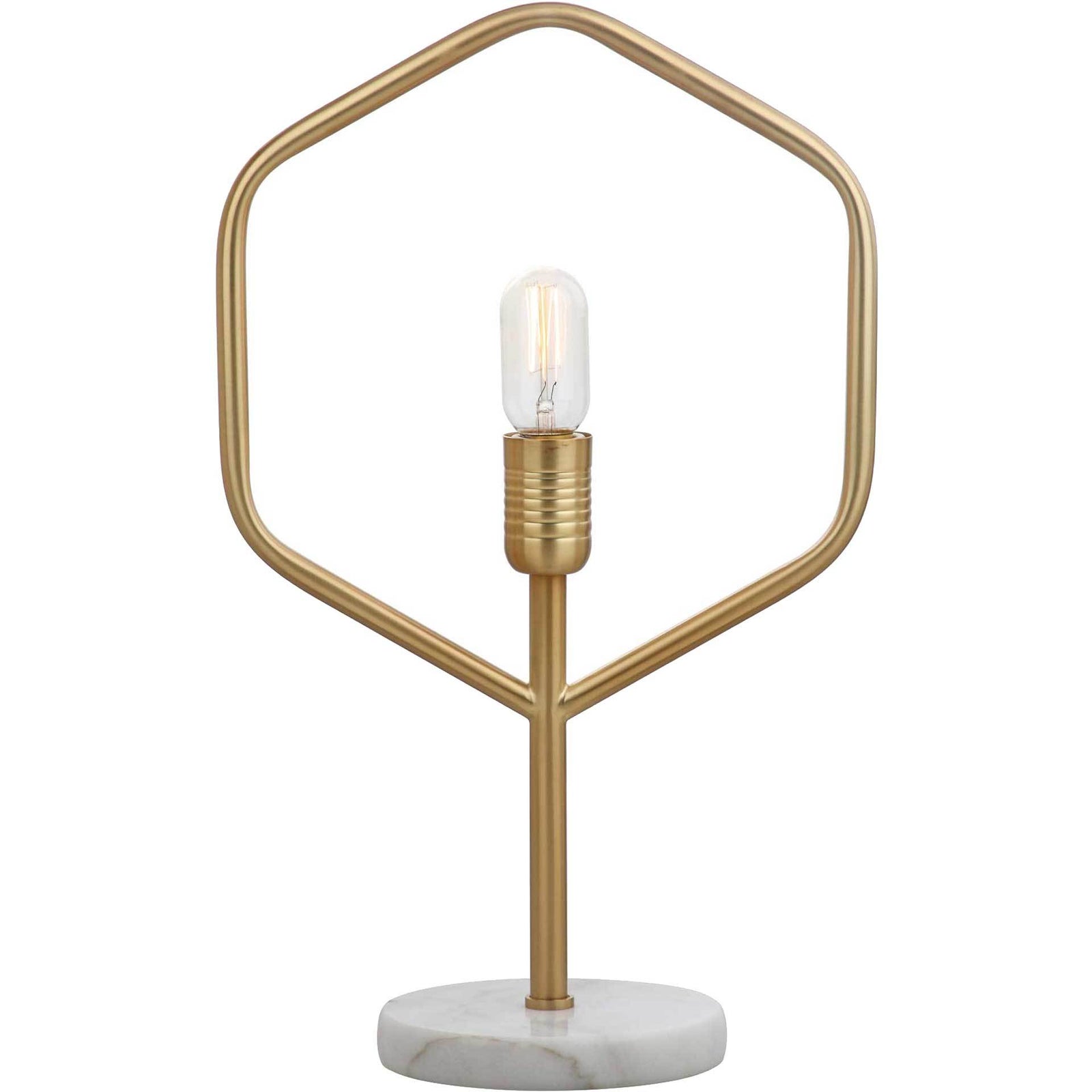 Lewis Table Lamp Gold/White Marble