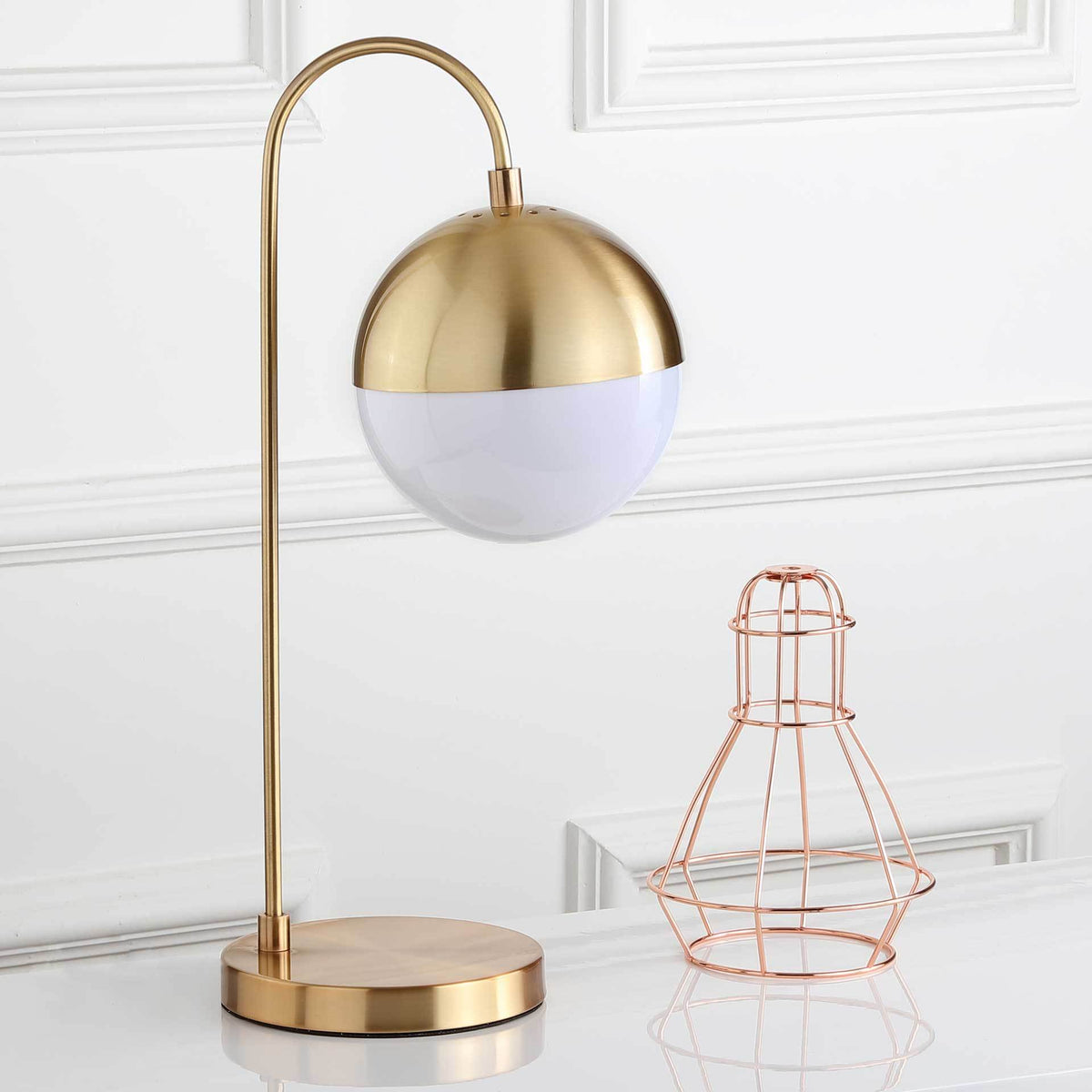 Carissa Table Lamp Brass Gold