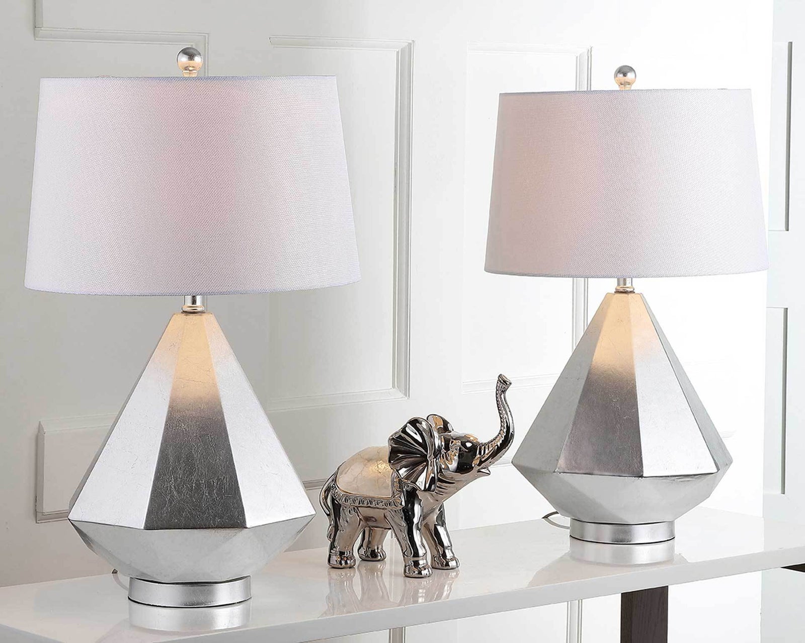 Twila Table Lamp Silver Leaf (Set of 2)