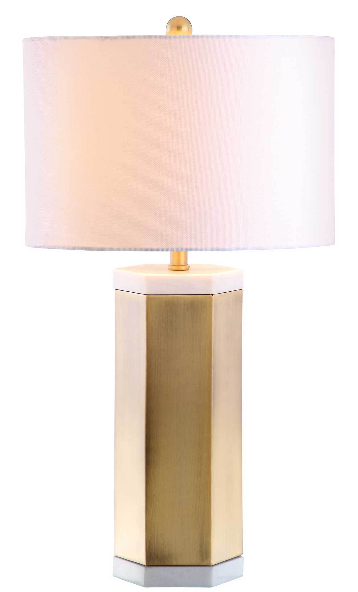 Alyra Table Lamp White/Brass Gold (Set of 2)