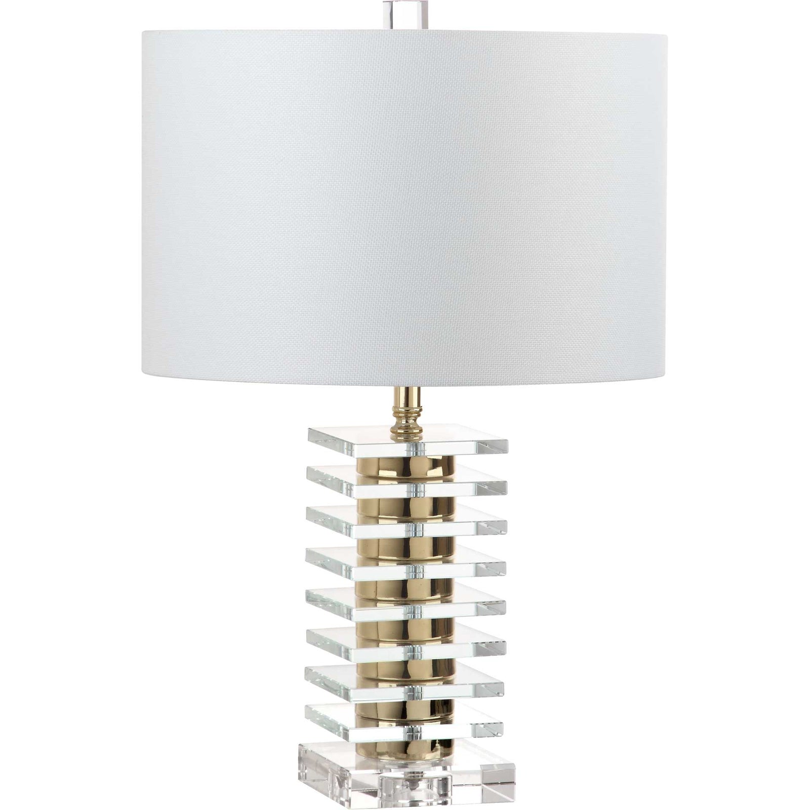 Claire Table Lamp Clear/Brass Gold (Set of 2)