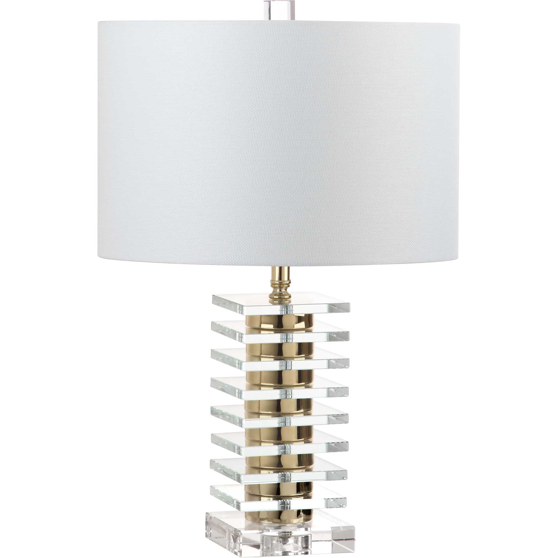Claire Table Lamp Clear/Brass Gold (Set of 2)