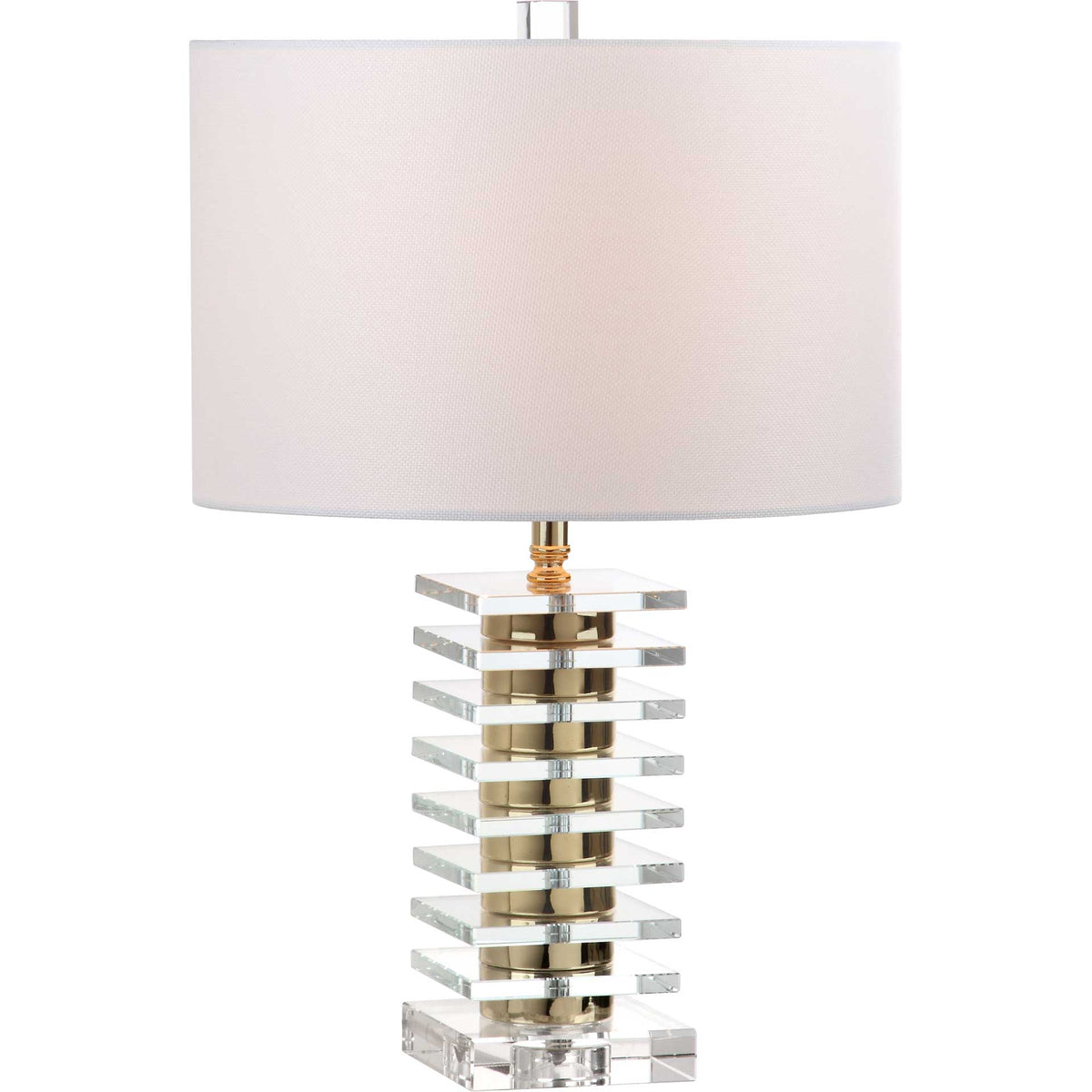 Claire Table Lamp Clear/Brass Gold (Set of 2)