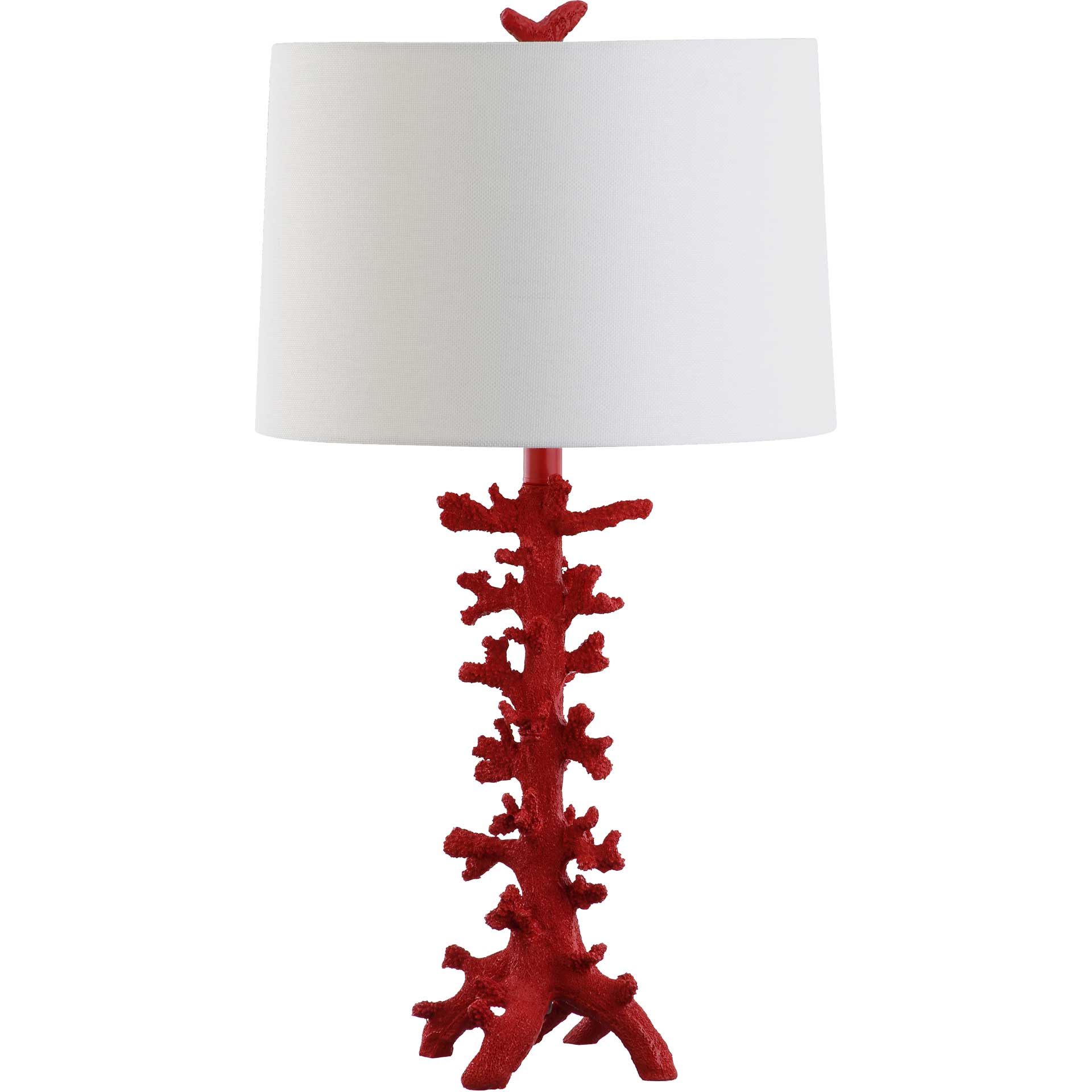 Rosa Coral Table Lamp Red (Set of 2)