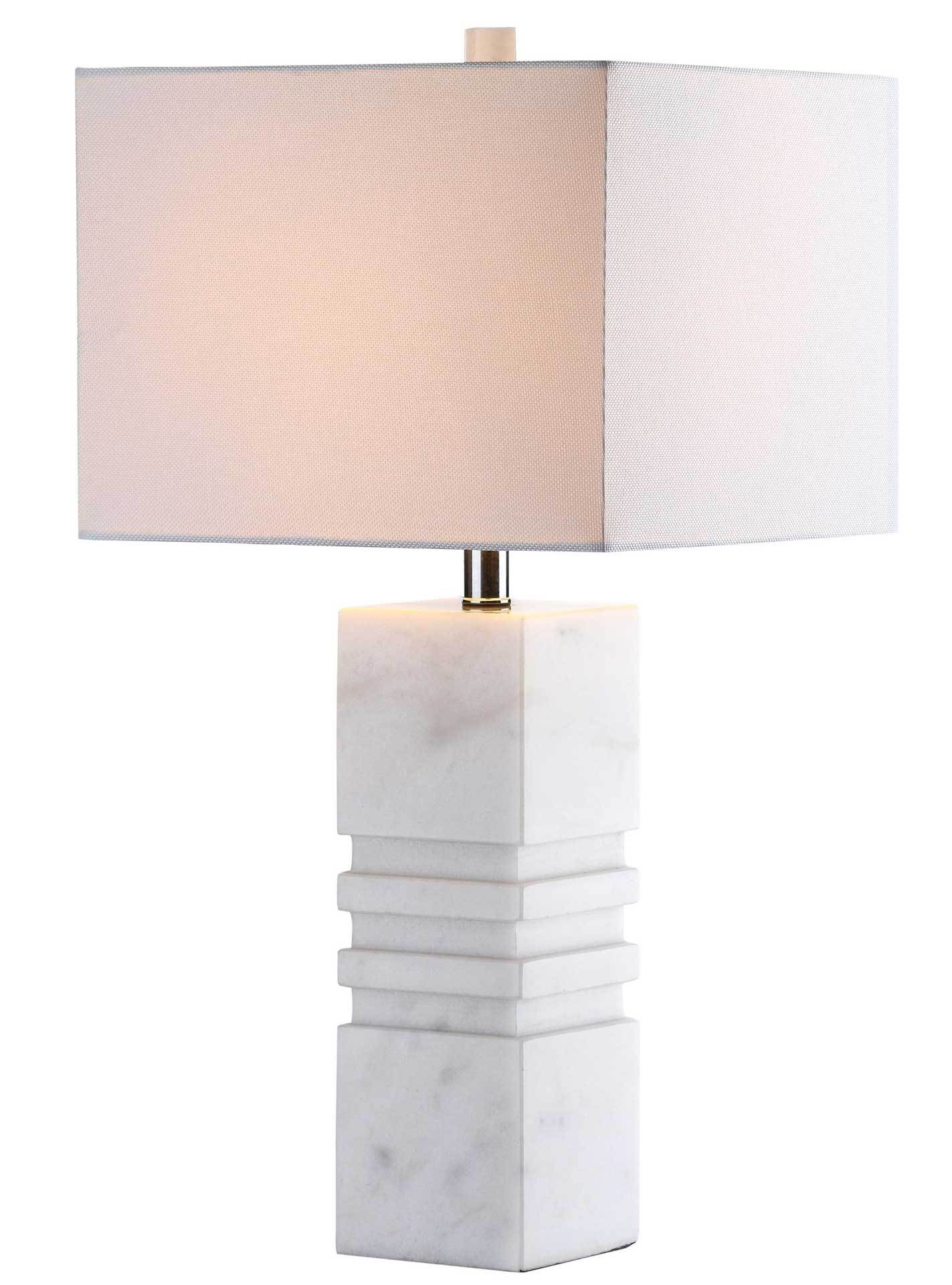 Fairmont Marble Table Lamp White