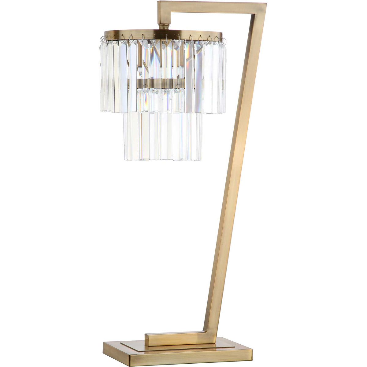 Calera Table Lamp Brass Gold/Clear