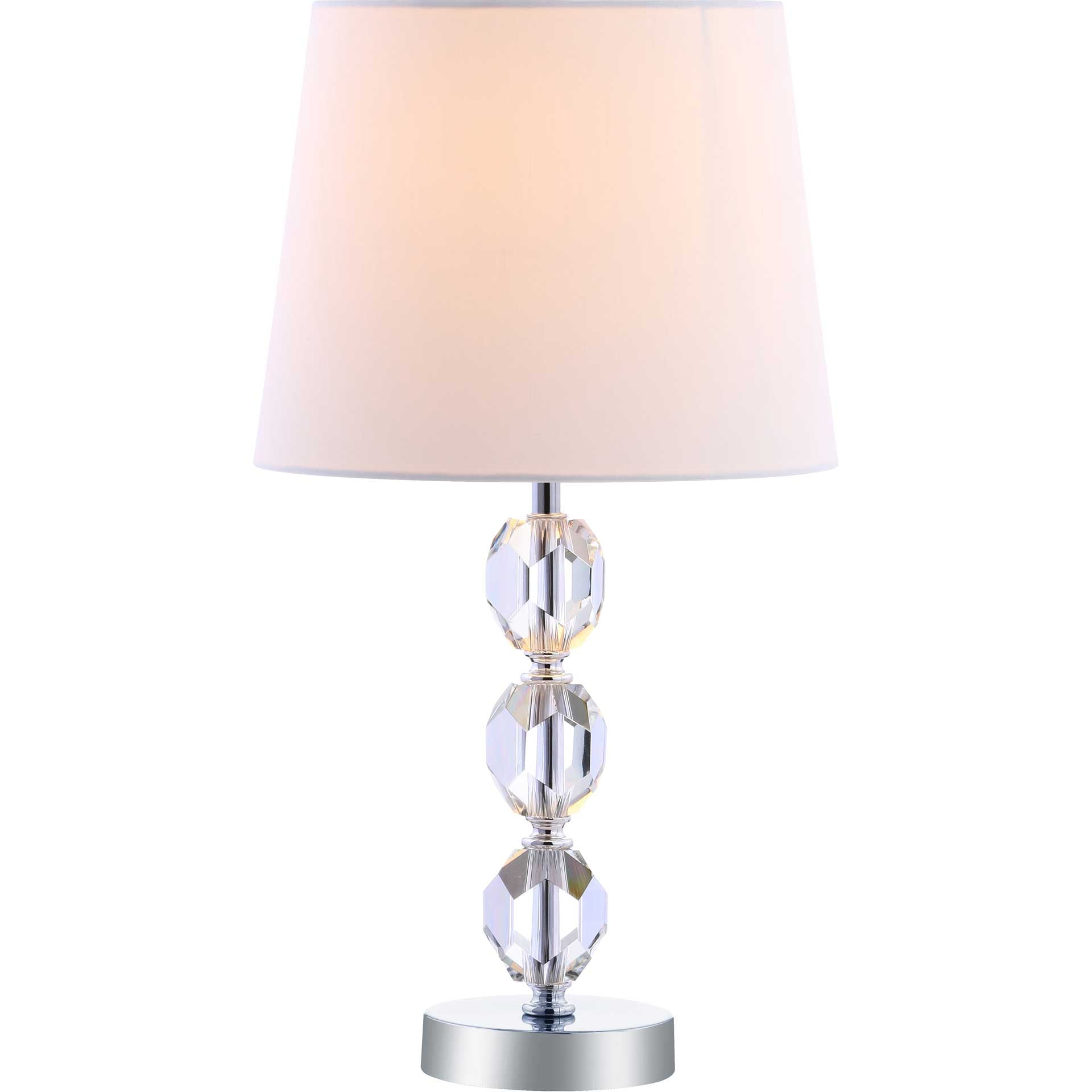 Brennan Table Lamp Clear/Chrome