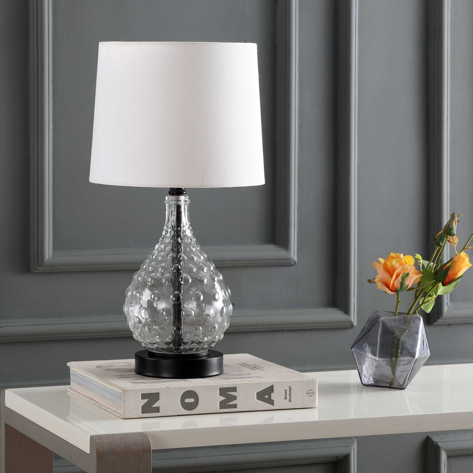 Tarah Table Lamp Black/Clear