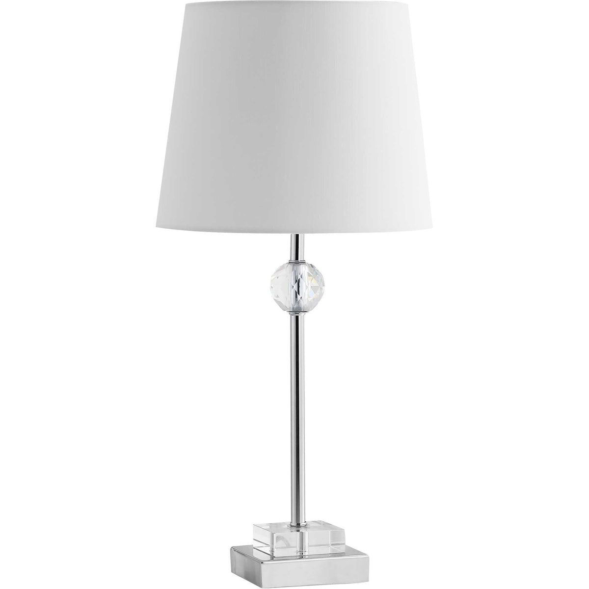 Prompt Table Lamp Clear/Chrome