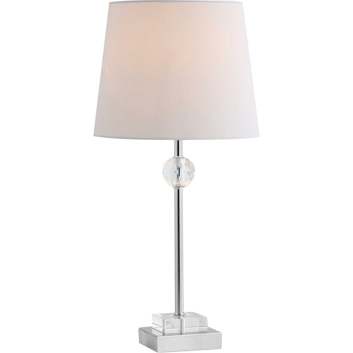 Prompt Table Lamp Clear/Chrome