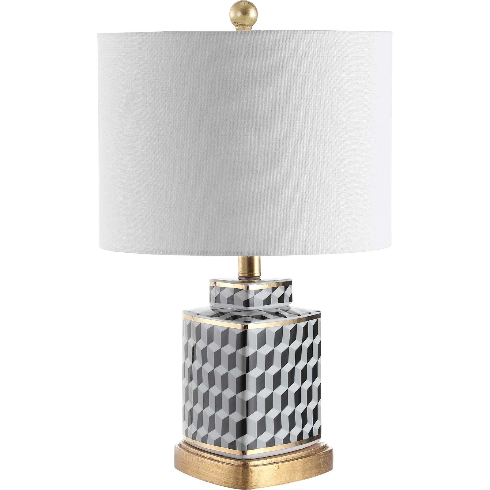 Alexis Table Lamp Black/White
