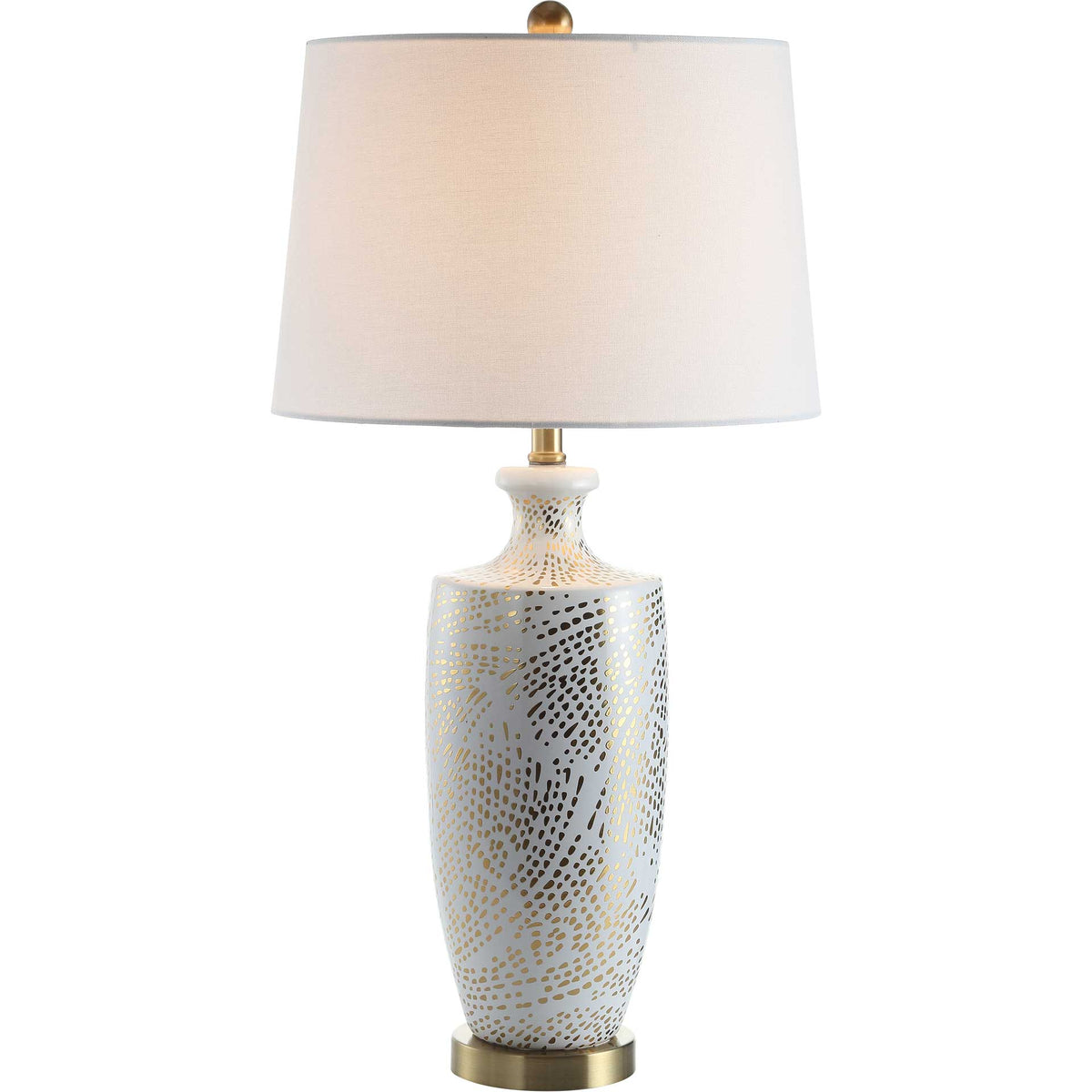 Lisa Table Lamp White/Gold