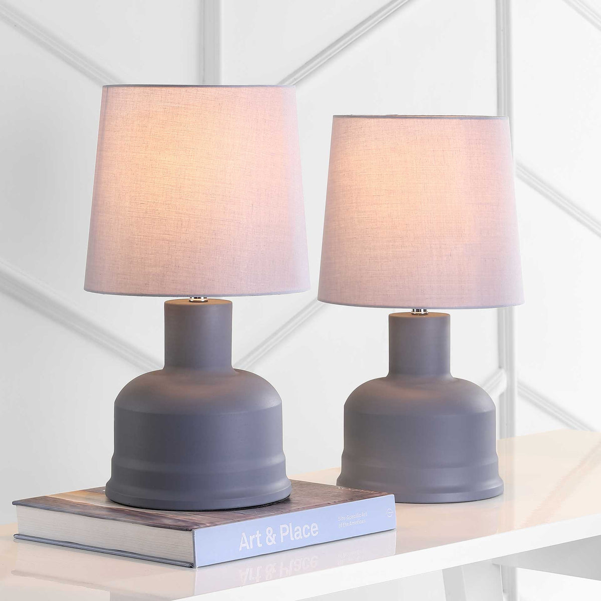 Dalilah Table Lamp Dark Gray (Set of 2)