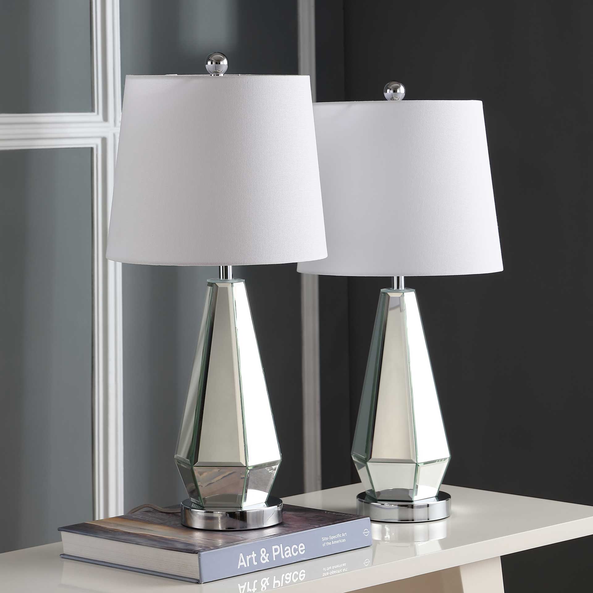Charlee Table Lamp Silver (Set of 2)
