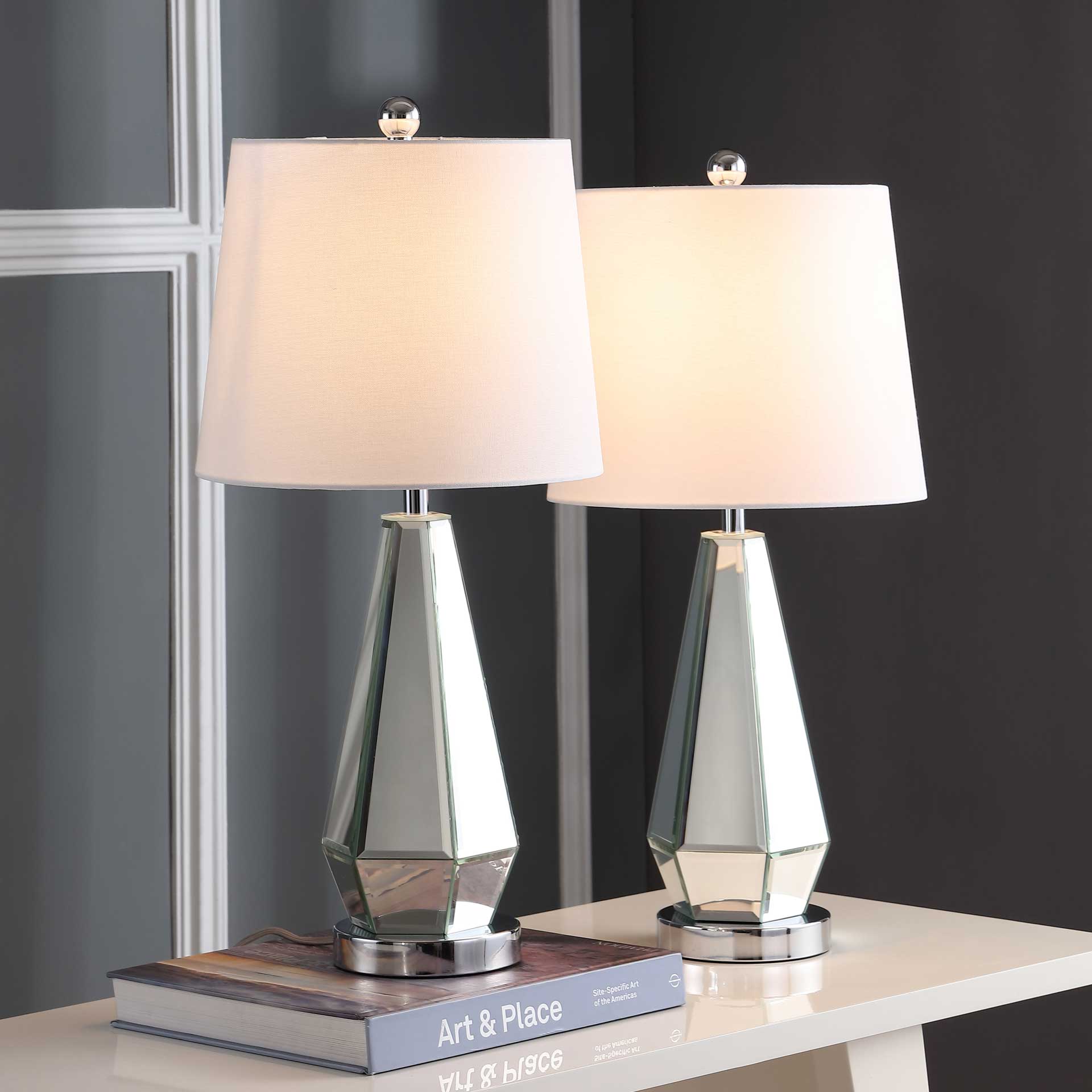 Charlee Table Lamp Silver (Set of 2)