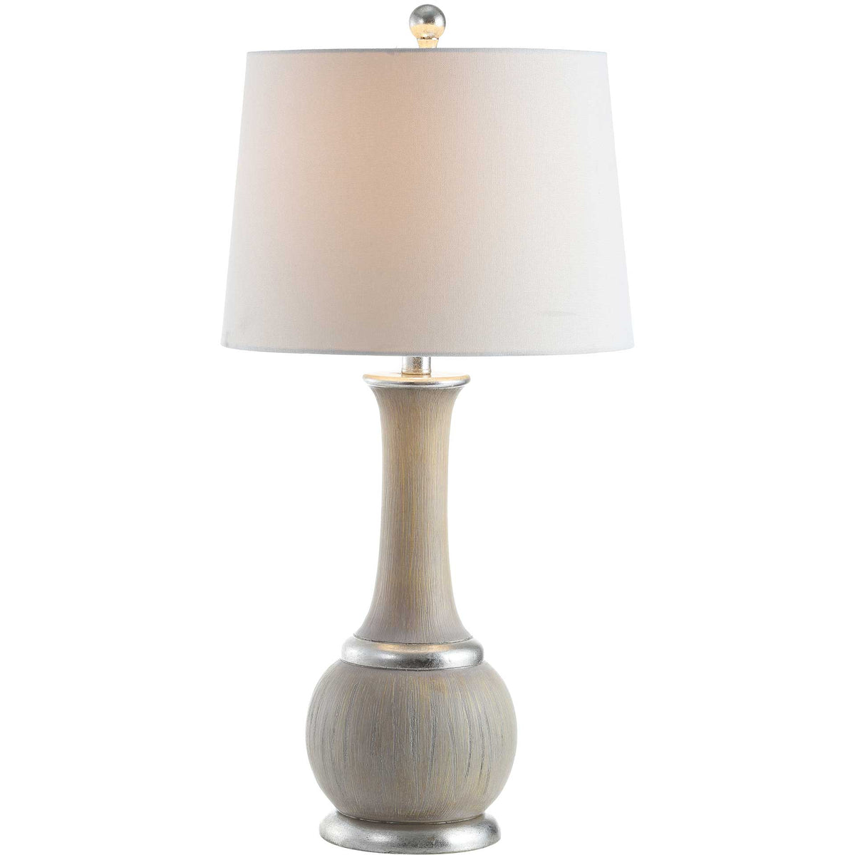Naomi Table Lamp Gray/Silver Leaf