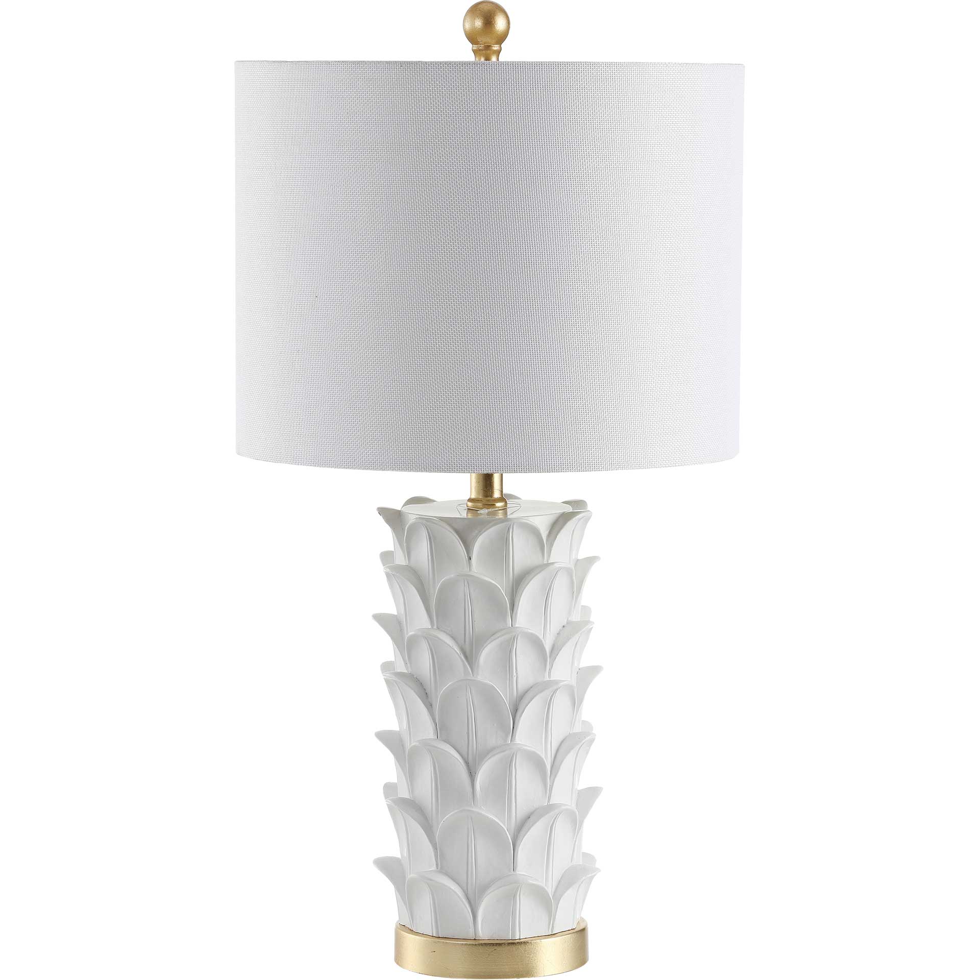 Nick Table Lamp White/Gold Leaf (Set of 2)