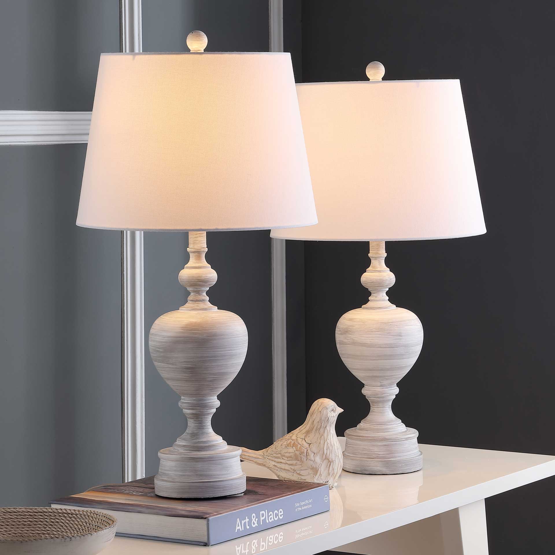 Allegory Table Lamp Wash White (Set of 2)