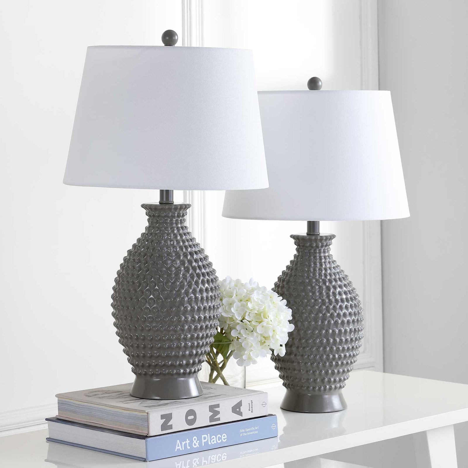 Romina Table Lamp Gray (Set of 2)