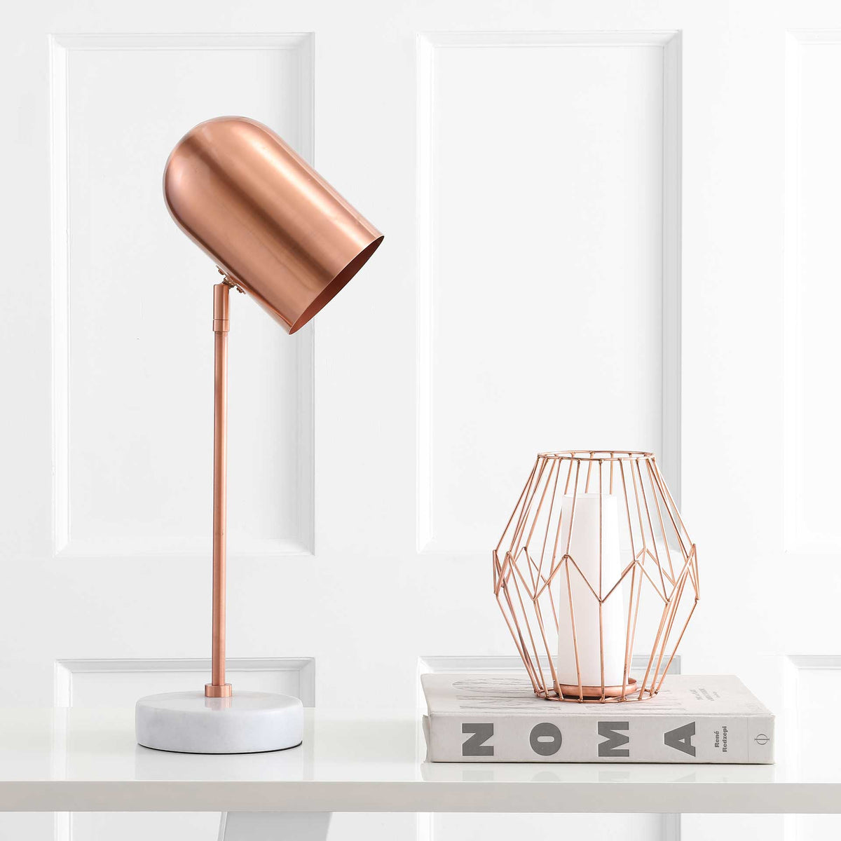 Cherish Table Lamp Copper/White