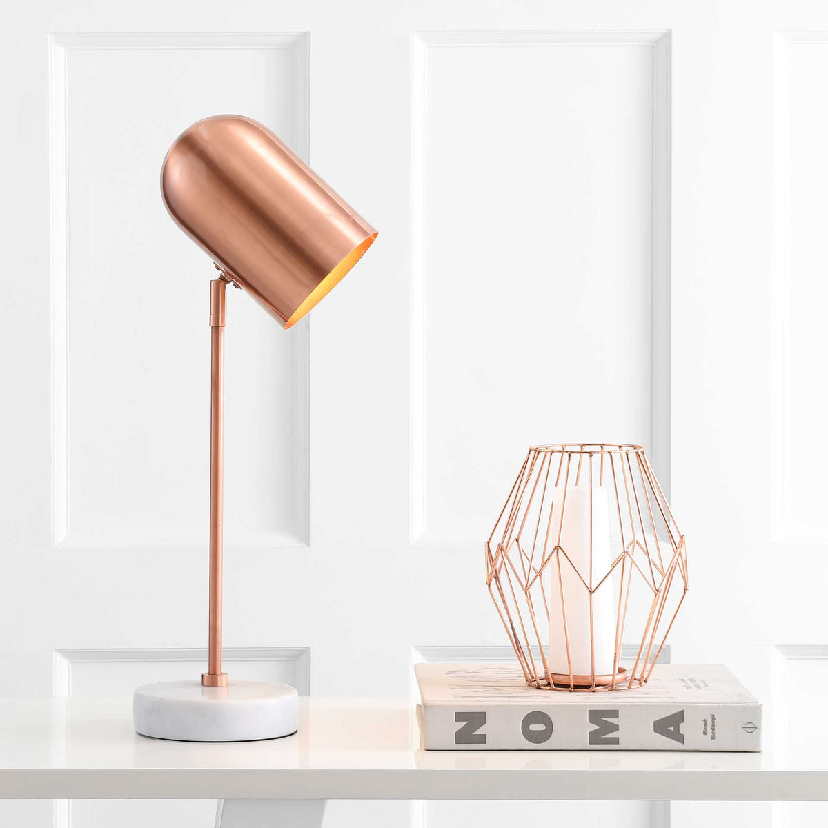 Cherish Table Lamp Copper/White