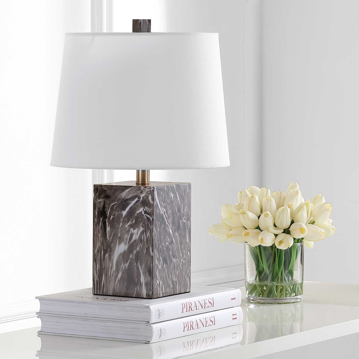 Breakers Table Lamp Brown Marble