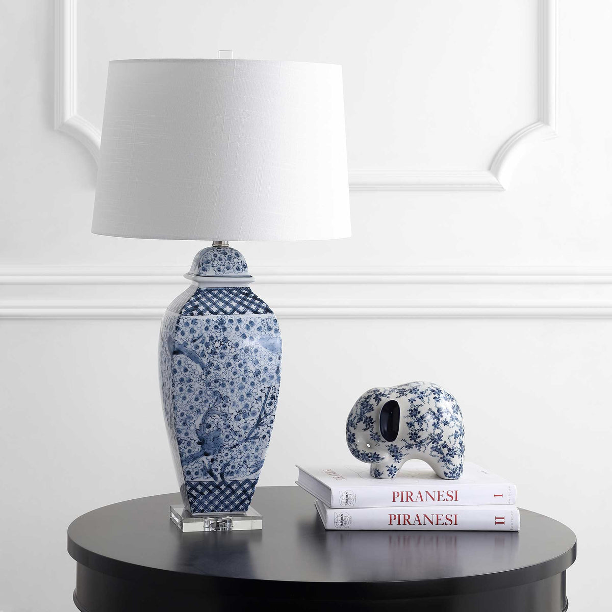 Brae Table Lamp Blue/White