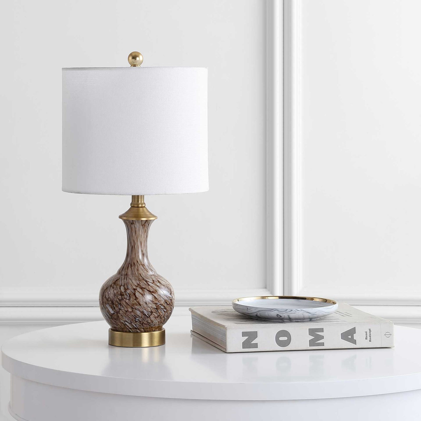 Bangka Table Lamp Brown/Brass Gold