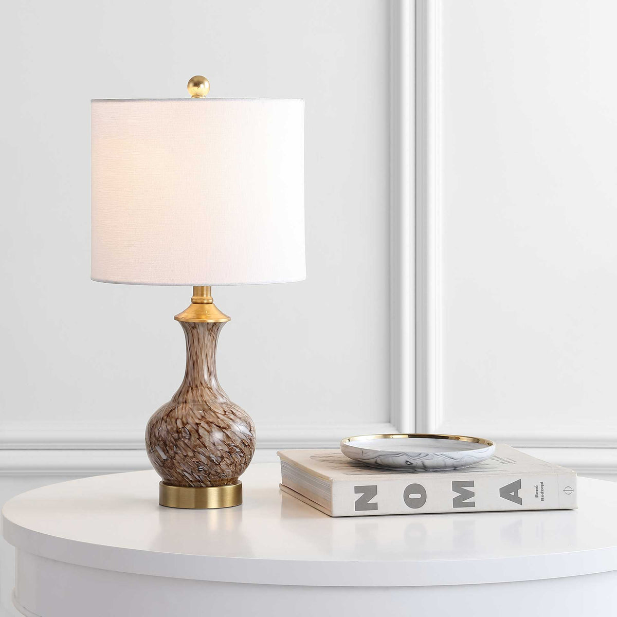 Bangka Table Lamp Brown/Brass Gold