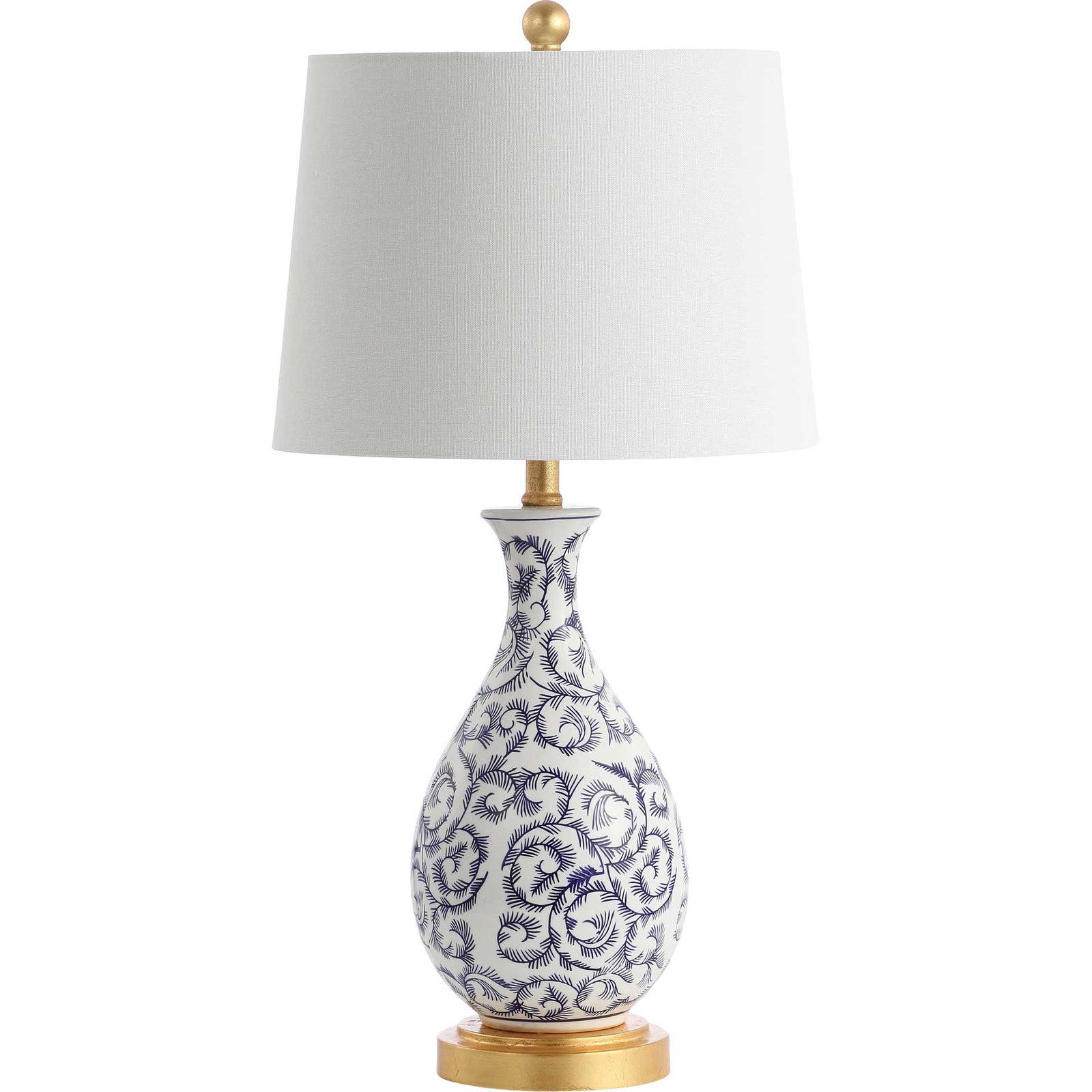 Avalyn Table Lamp Blue/White (Set of 2)